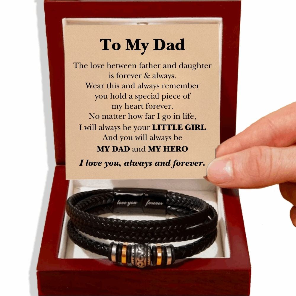 To My Dad ‘Love You Forever’ Bracelet