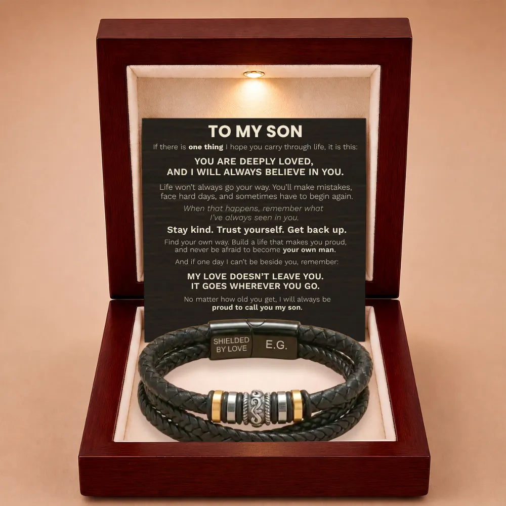 To My Son 'Love You Forever' Bracelet - Proud To Call You My Son