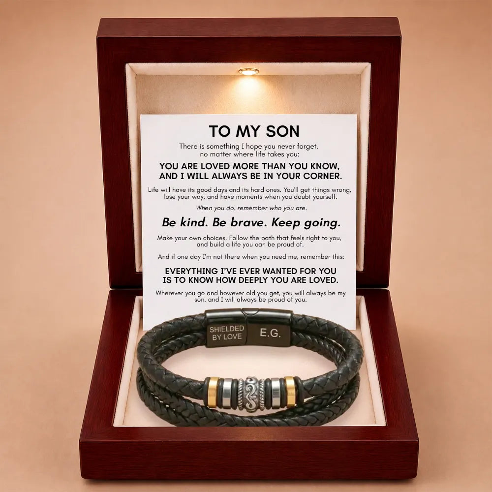 To My Son 'Love You Forever' Bracelet - You're Loved More Than You Know