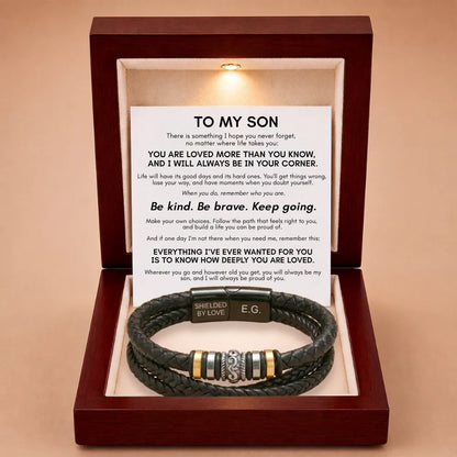 To My Son 'Love You Forever' Bracelet - You're Loved More Than You Know