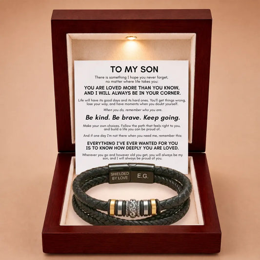 To My Son 'Love You Forever' Bracelet - You're Loved More Than You Know