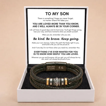 To My Son 'Love You Forever' Bracelet - You're Loved More Than You Know