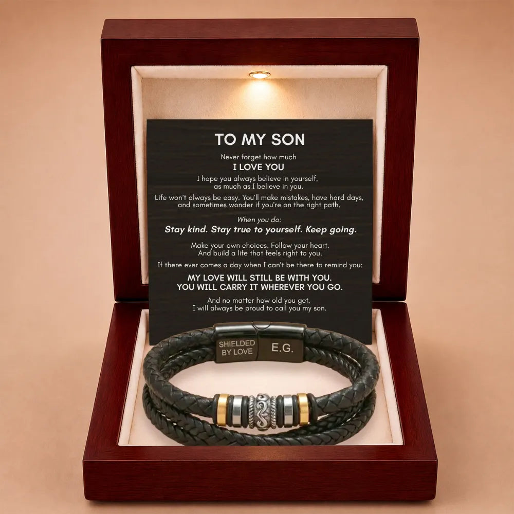 To My Son 'Love You Forever' Bracelet - My Love Will Always Be With You
