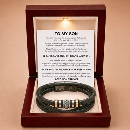 To My Son 'Love You Forever' Bracelet - Proud of the Man You Are