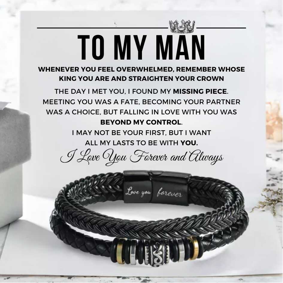 To My Man ‘Love You Forever’ Bracelet