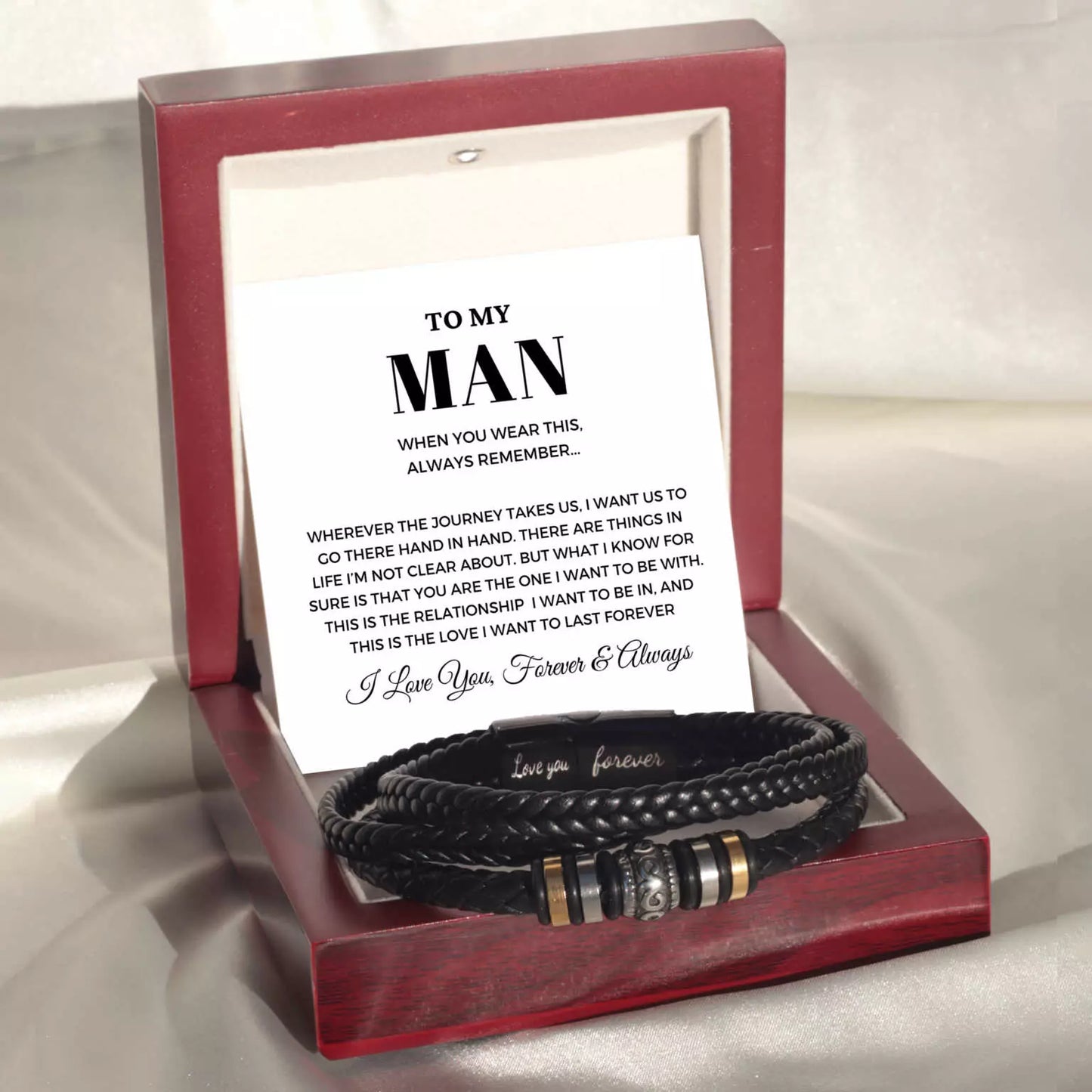 To My Man ‘Love You Forever’ Bracelet