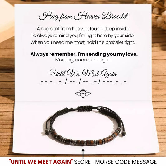 Hug From Heaven Morse Code Bracelet