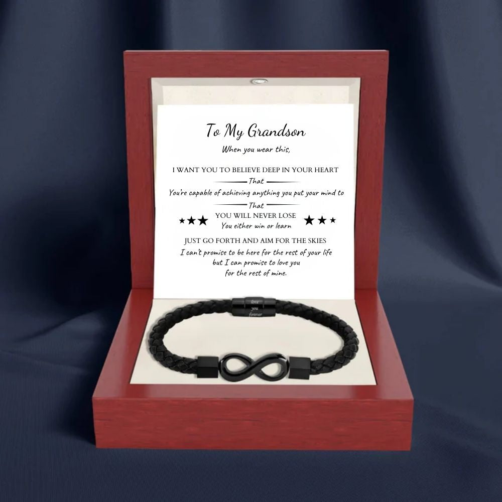 To My Grandson ‘Love You Forever’ Bracelet Gift Set