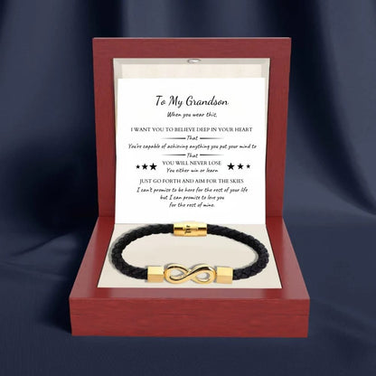 To My Grandson ‘Love You Forever’ Bracelet Gift Set