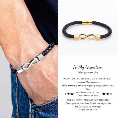 To My Grandson ‘Love You Forever’ Bracelet Gift Set