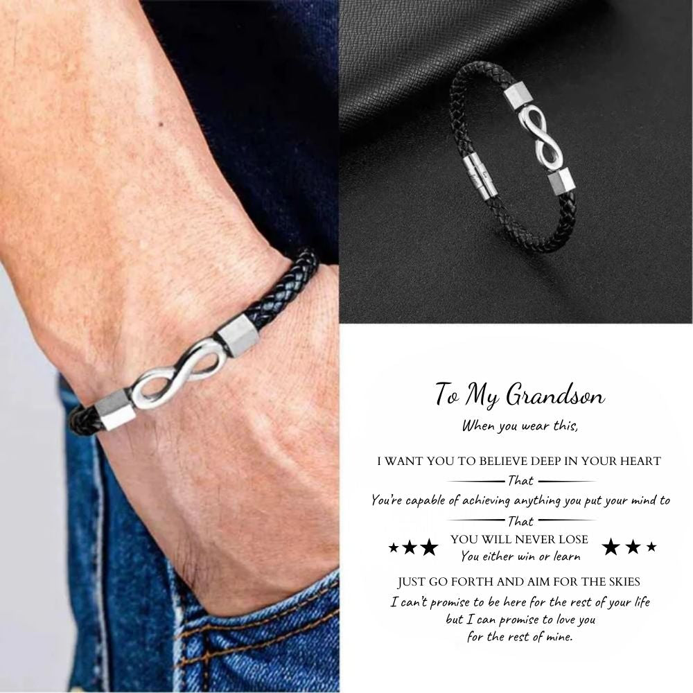 To My Grandson ‘Love You Forever’ Bracelet Gift Set