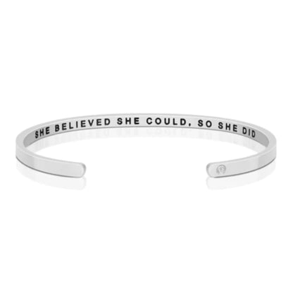 ‘She Believed She Could, So She Did’ Bracelet