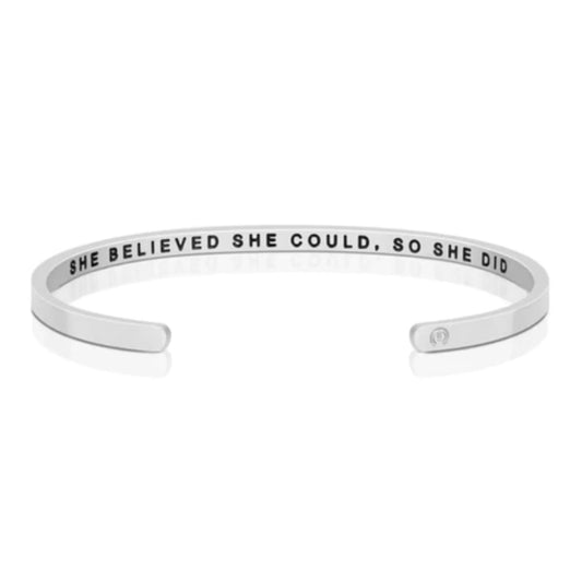 ‘She Believed She Could, So She Did’ Bracelet