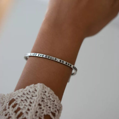 ‘She Believed She Could, So She Did’ Bracelet