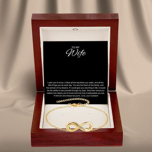 Infinity Name Bracelet for Wife