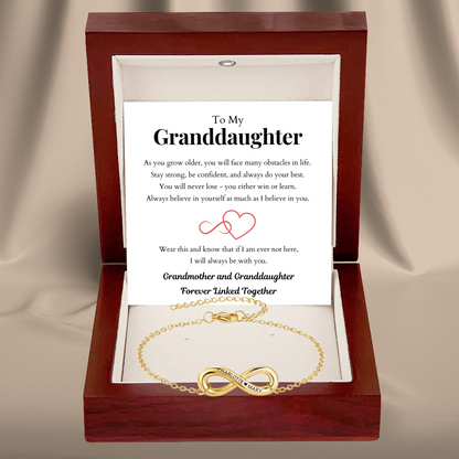 Infinity Name Bracelet for Granddaughter