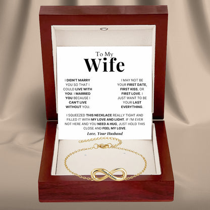 Infinity Name Bracelet for Wife