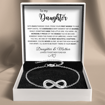 Infinity Name Bracelet for Daughter