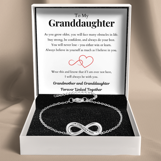 Infinity Name Bracelet for Granddaughter