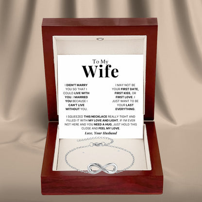 Infinity Name Bracelet for Wife