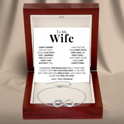 Infinity Name Bracelet for Wife
