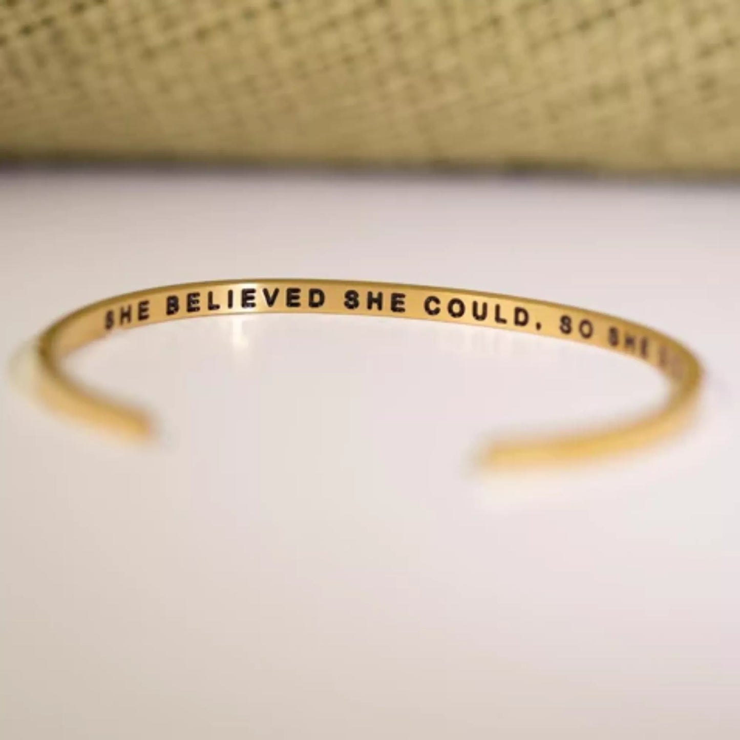 ‘She Believed She Could, So She Did’ Bracelet