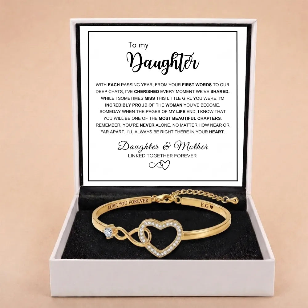 Infinity Love Heart Bracelet For Daughter