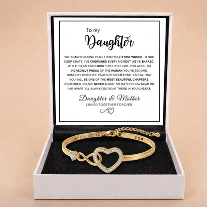 Infinity Love Heart Bracelet For Daughter