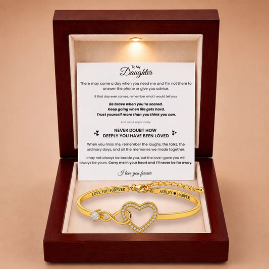 Forever Linked Bracelet For Daughter - 'Never Doubt A Mother’s Love'