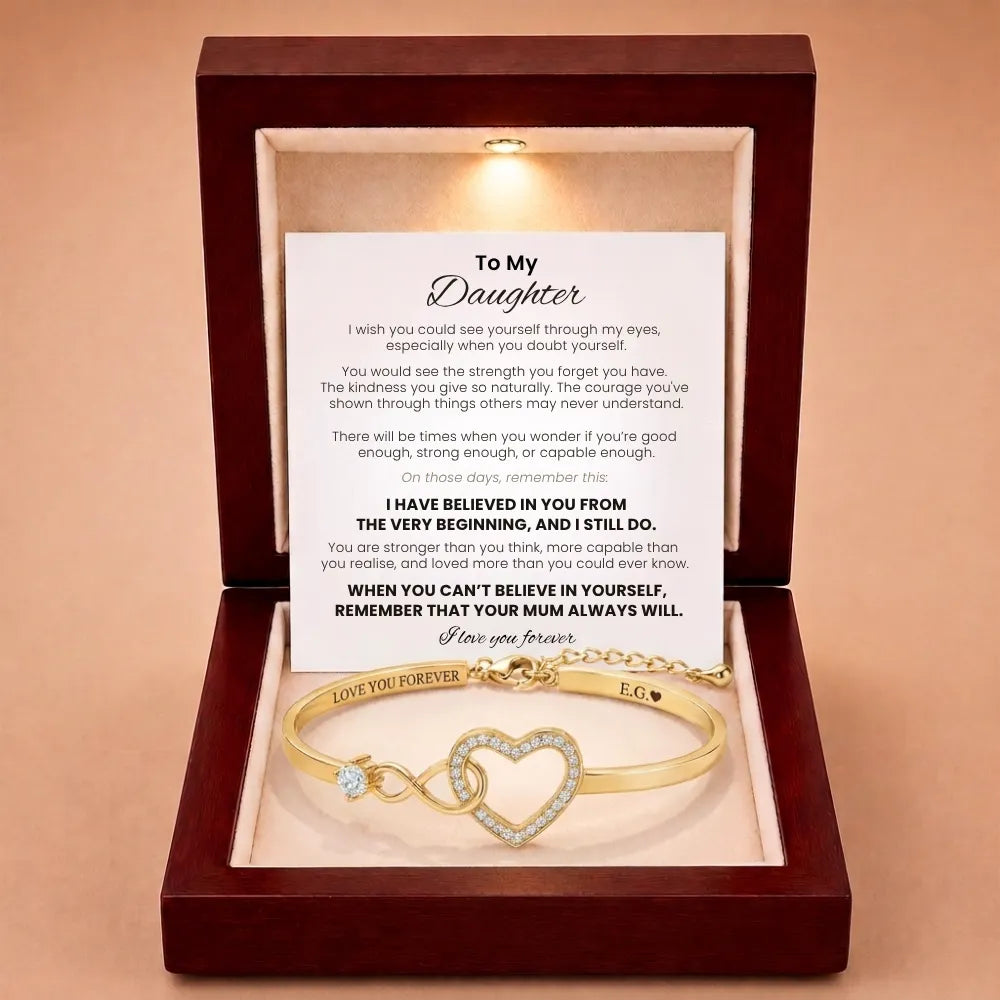 Forever Linked Bracelet For Daughter - 'I Have Believed In You'