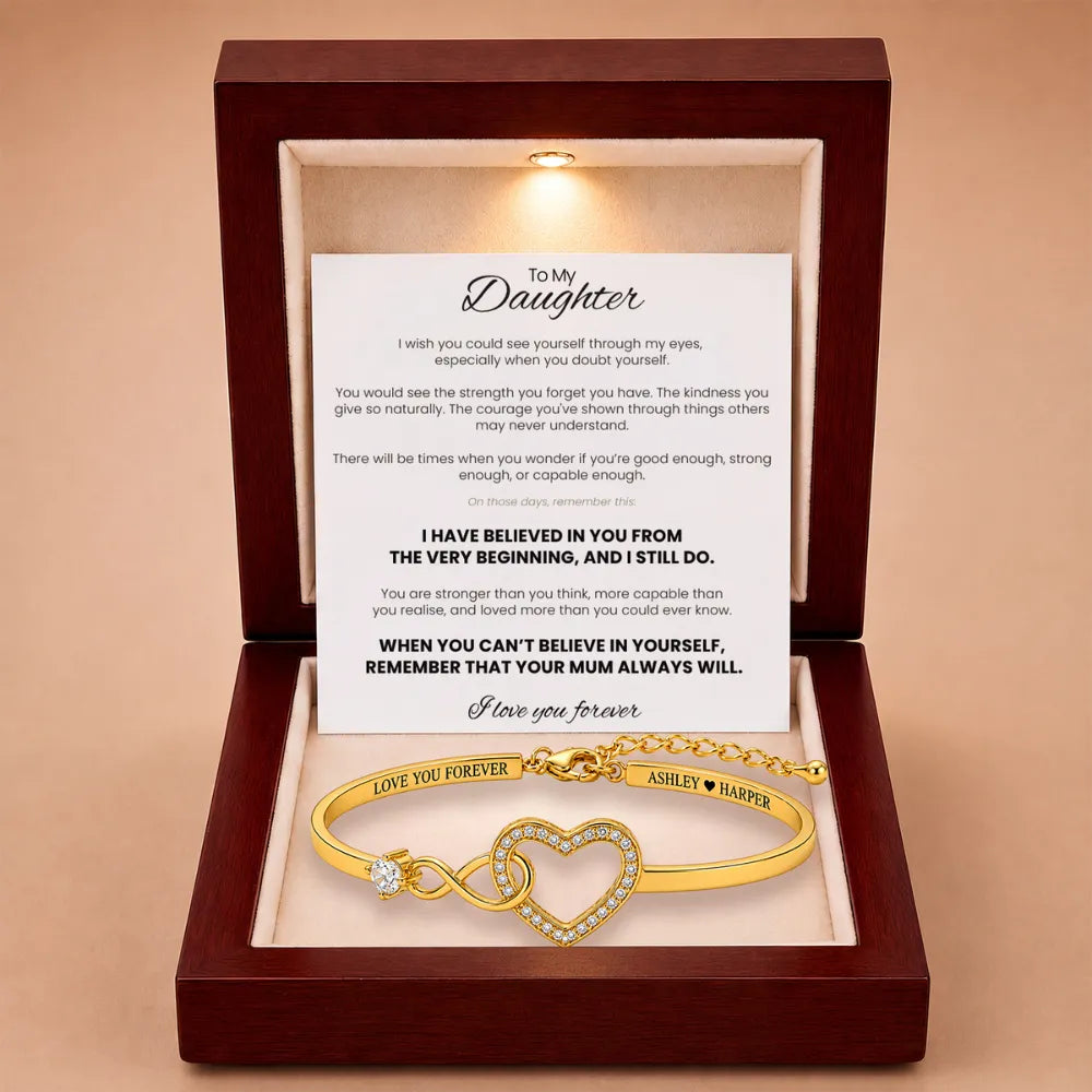 Forever Linked Bracelet For Daughter - 'I Have Believed In You'