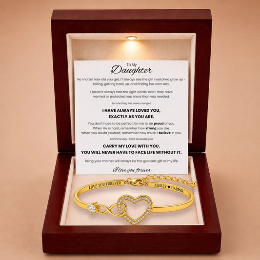 Forever Linked Bracelet For Daughter - 'I Have Always Loved You'