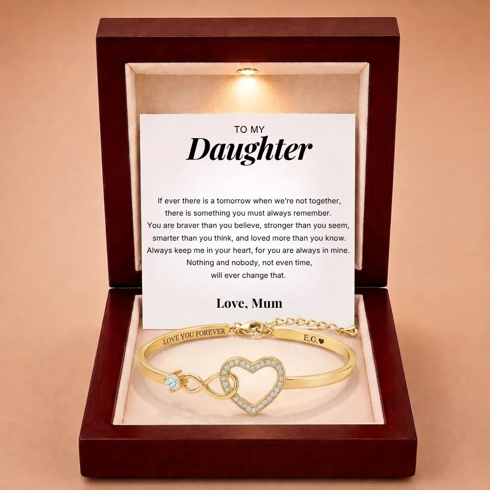 Infinity Love Heart Bracelet For Daughter