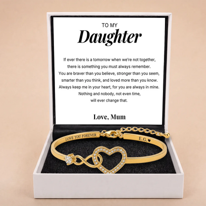 Infinity Love Heart Bracelet For Daughter
