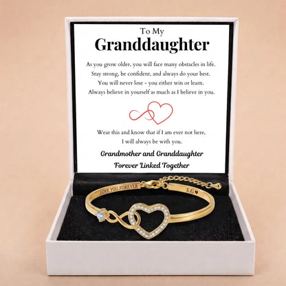 Infinity Love Heart Bracelet For Granddaughter