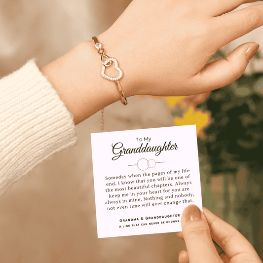 To My Granddaughter – Infinity Heart Bracelet