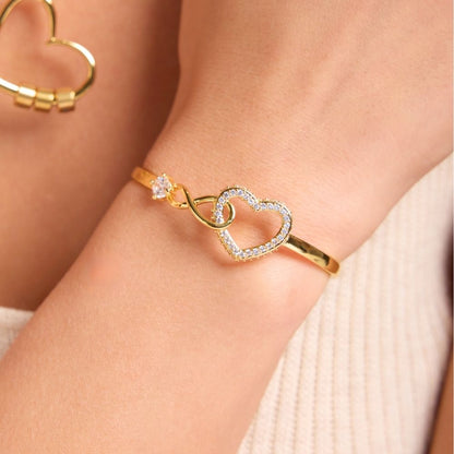 To My Daughter – Infinity Heart Name Bracelet