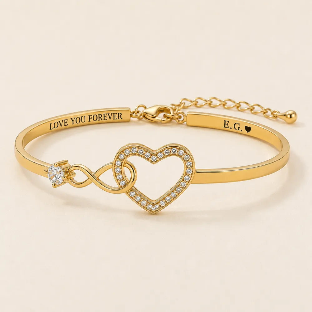 Infinity Love Heart Bracelet For Daughter