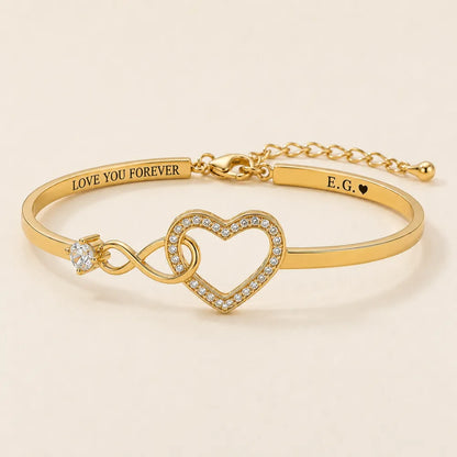 Infinity Love Heart Bracelet For Daughter