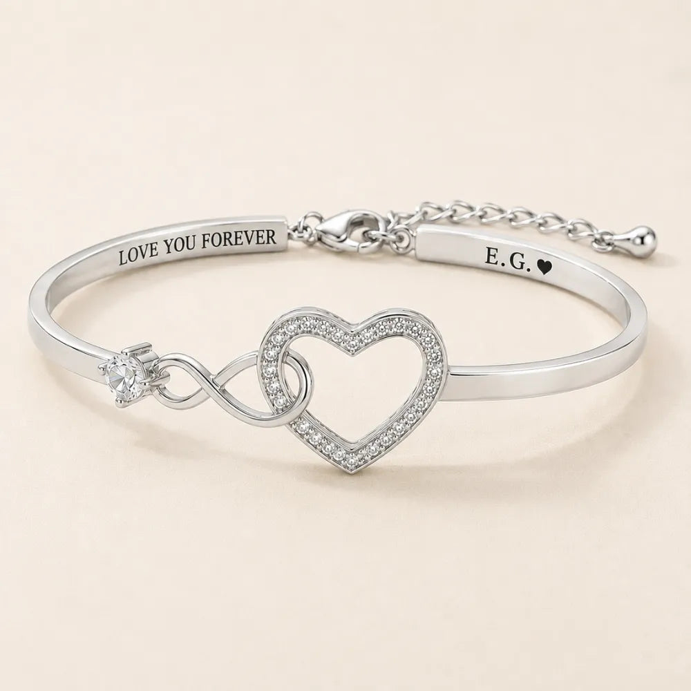 Infinity Love Heart Bracelet For Daughter