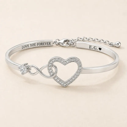 Infinity Love Heart Bracelet For Daughter