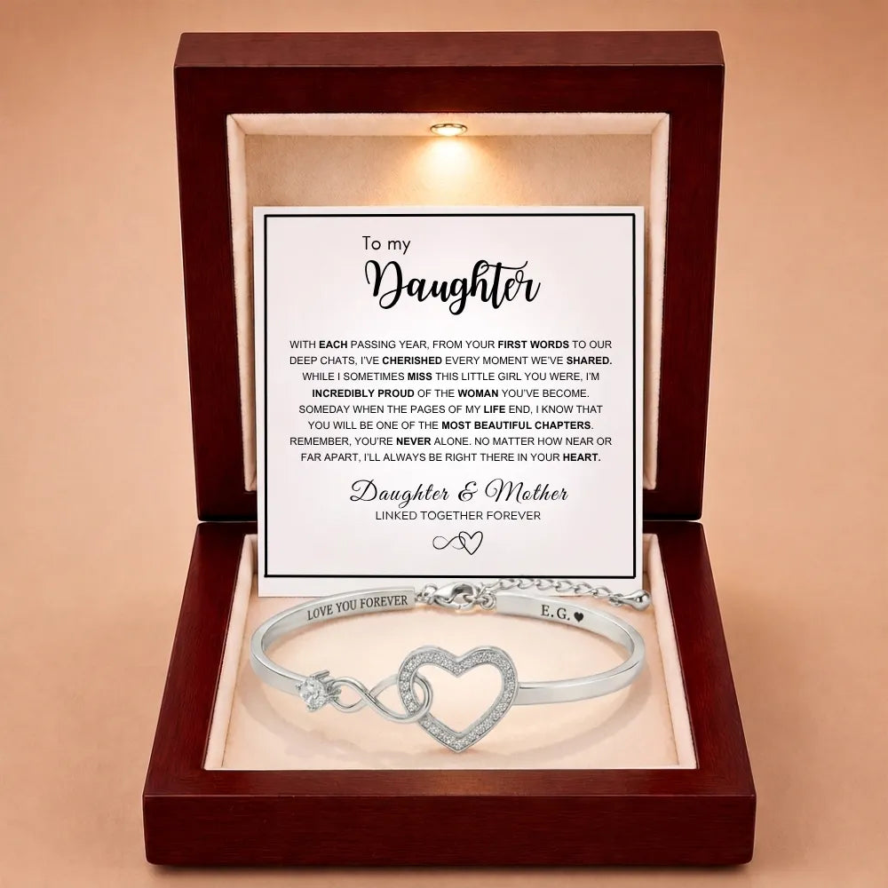 Infinity Love Heart Bracelet For Daughter