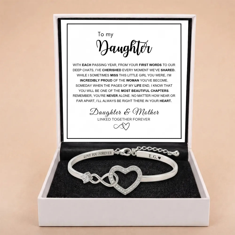Infinity Love Heart Bracelet For Daughter