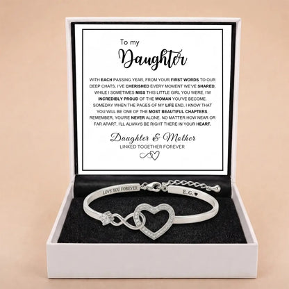 Infinity Love Heart Bracelet For Daughter