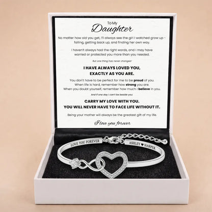 Forever Linked Bracelet For Daughter - 'I Have Always Loved You'