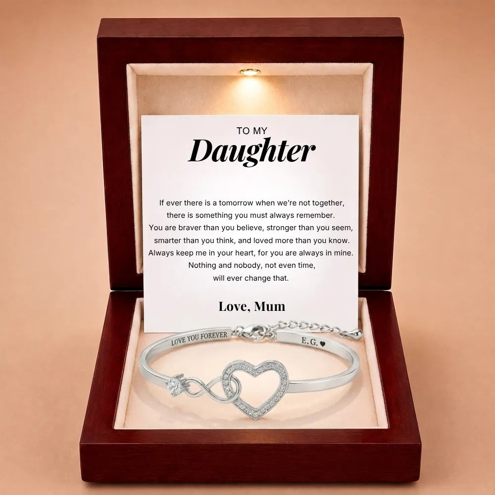 Infinity Love Heart Bracelet For Daughter
