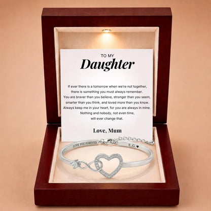 Infinity Love Heart Bracelet For Daughter