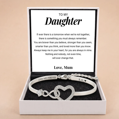 Infinity Love Heart Bracelet For Daughter