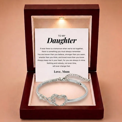 Infinity Love Heart Bracelet For Daughter
