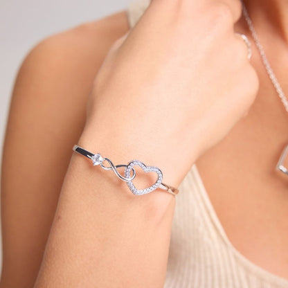 To My Daughter – Infinity Heart Name Bracelet